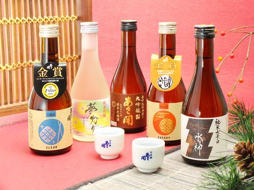 人気商品の「日本酒　飲み比べセット」